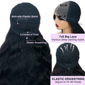 Lace Front Wigs Human Hair Glueless Wigs Human Hair 7x6 Glueless Wigs Human Hair Pre Plucked Pre Cut 220% Density Black Body Wave Human Hair Wig for Women