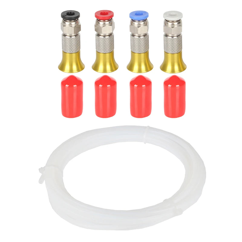 3D printer parts PC4-M6 Pneumatic Straight Connector Part Bore 4mm PTFE Tube Filament M6 Feed Fitting Coupler Filament Dryer Box