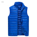 Men Winter Down Vests Mens waterproof Fashion Casual Down Sleeveless Vest Jackets Mens Autumn Couple Lightweight Work Waistcoat