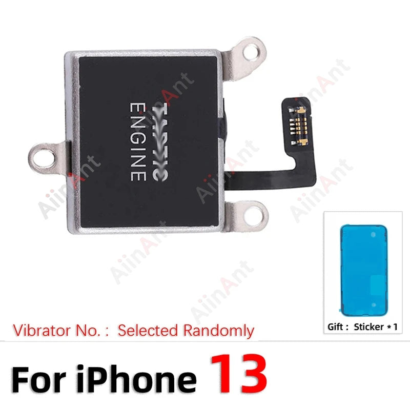 OEM Sticker + Flex For iPhone 12 13 14 15 Pro Max Plus mini For TAPTIC ENGINE Vibrator Motor Flex Cable