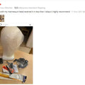 Alileader Training Mannequin Head Canvas Block Head Display Styling Mannequin Manikin Head Wig Stand Free Get T Needle Holder