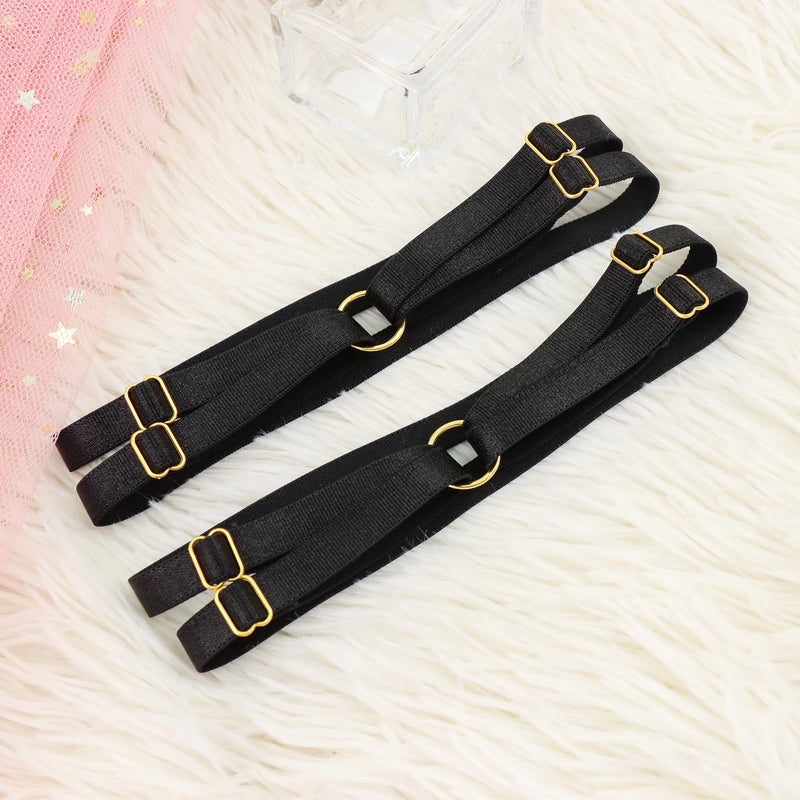 2 PCS Women's Sexy Lingerie With Elastic Garter Straps Lingerie Accessories Role-playing Sexy Leg Rings White garter  Strap