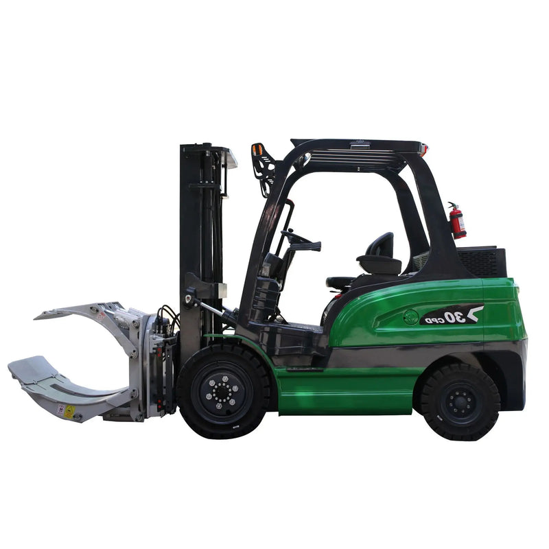 2 Ton 3 Ton 5 Ton Wheel Driven Forklift Outdoor Road Electric Forklift with Paper Roll Clamps for Industrial Material Pro