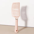Curling brush - ergonomic handle, hollow design, durable rubber bristles, suitable for all types of hair