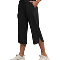 Women Casual Cropped Capris Cargo Pants, Outdoor Lightweight Capris Yoga Flared Pants, Breathable Quality Sweatpants