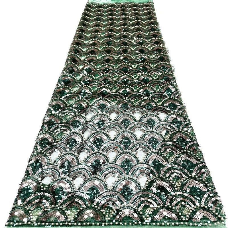 Elegant Vintage High-Quality Sequins Beading Mermaid Prom | SAMAG
