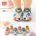 Baby Anti-slip Socks Cute Kids Slippers Newborn Warm Crib Floor Shoes with Rubber Sole Children Boy Toddler Shoes For 0-24Month