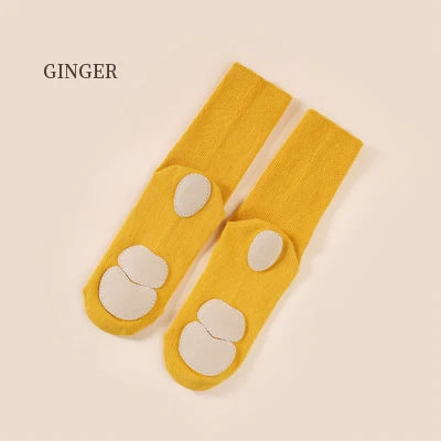 Unisex Kids & Adults Crew Length Non Slip Grip Dance Socks Girls Breathable Socks for Ballet Modern Yoga Dance Training