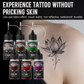 Temporary Tattoo Inks With 3Tattoo Stickers Stencil Kit Freehand Painting Gel for Makeup Trend Party Tattoos For Hand & Body Art