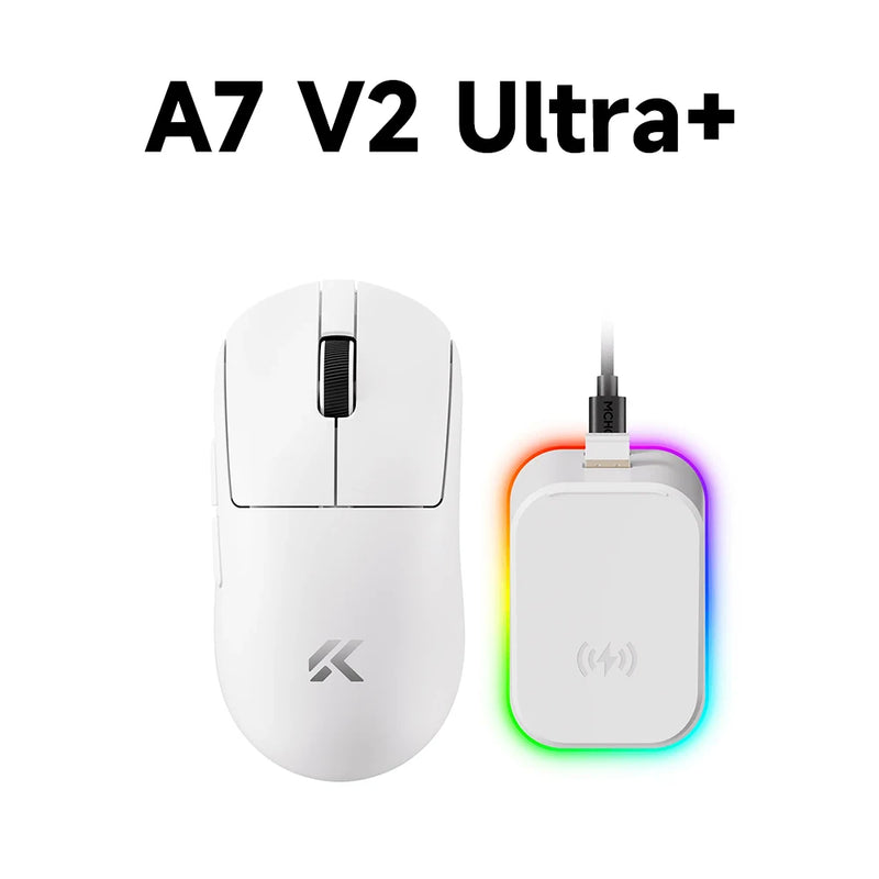 MCHOSE A7 V2 Lightweight Wireless Gaming Mouse Dual 8,000Hz Polling Rate PAW3950 TI Gaming Esports Office Mouse