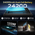Ulefone Armor Pad 5 Pro 5G Rugged Tablet 24200mAh Android 15 Tablet 12GB+20GB RAM, 512GB ROM 64MP 120W GPS NFC