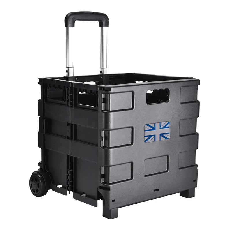 Multi-use Car Trunk Organizer Folding Handle Box Shopping Cart Storage Tidying Stowing  Auto Interior Accessories Universal
