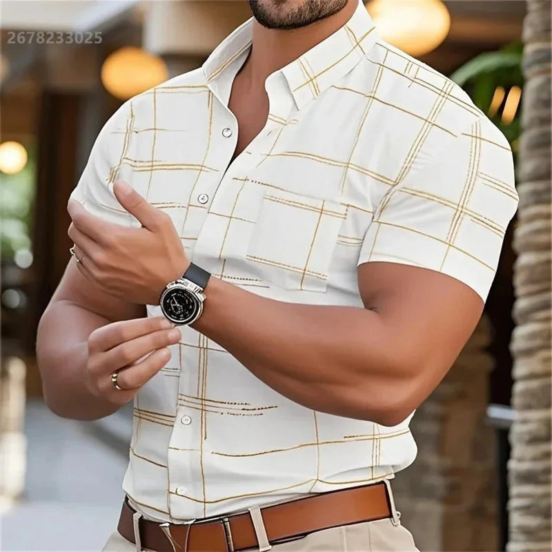New Men's Shirts Fashion Luxury Social Party Daily Casual | SAMAG