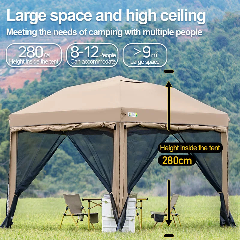 Outdoor 10x10 Feet Pop up Canopy Gazebo Tent Straight Leg | SAMAG