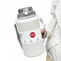 800ml/2000ml Large Capacity Stainless Steel Insulated Water Jug with Handle & Straw, Leakproof Vacuum Thermos Mug for Sports Out
