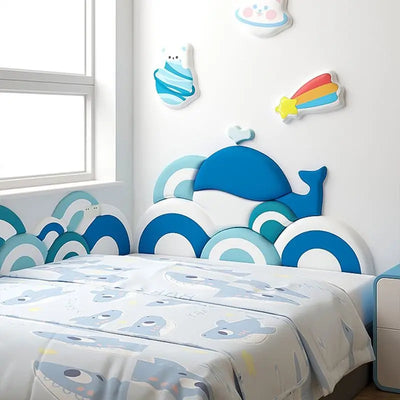 Cartoon Dolphin Wall Sticker Self-adhesive Blue | SAMAG
