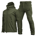 Winter Men Mountain Ski Warm Sets Shark Skin Soft ShellWindbreaker Sports Suit Waterproof Padded Tracksuit - View 6 | SAMAG