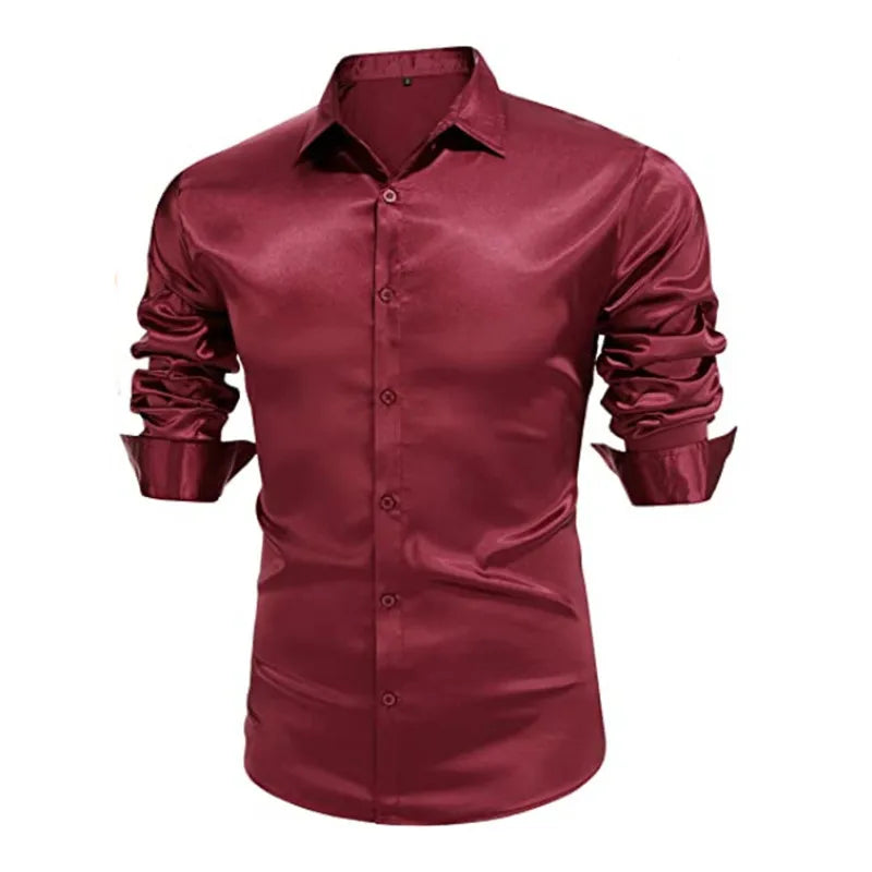 Premium Men's Ultra-Stretch Shirt - High-Quality Silky | SAMAG