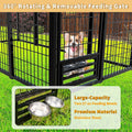 Large Dog Kennel Outside with Roof Heavy-Duty Indoor Outdoor Run Dog Enclosure with Removable Cover Dog Pens Outside