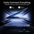 NIPOGI LX15Pro Laptop, AMD Ryzen-7 5700U Computer, 15.6-inch FHD (1920 X 1080) Display, 16GB DDR4 512GB SSD 180° Fold, WiFi 6 BT
