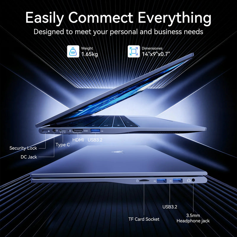 NIPOGI LX15Pro Laptop, AMD Ryzen-7 5700U Computer, 15.6-inch FHD (1920 X 1080) Display, 16GB DDR4 512GB SSD 180° Fold, WiFi 6 BT