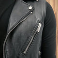 Leather Camisole Knight Costume Men Medieval Leather Armor Sleeveless Vest Top Lace Up Leather Waistcoat