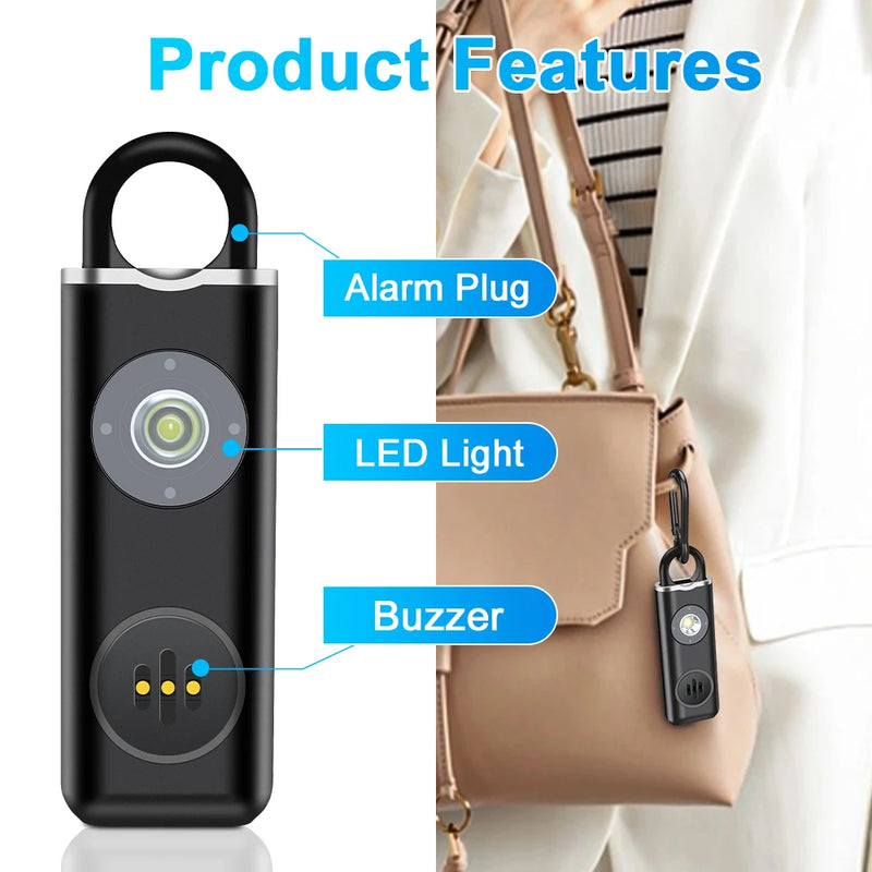 Hollarm Personal Safety Siren Alarm 130dB Siren Strobe Self Defense Alarm for Women, Kids, Elderly Anti Robbery Call for Help