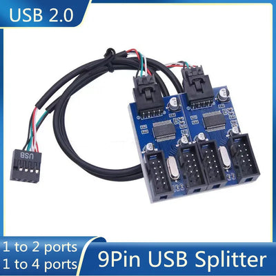 9Pin USB Splitter Motherboard Female Interface Header 1 | SAMAG