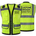 Workwear Vest With Customize Logo For Men Hi Vis Vest Jacket  Workwear Custom With Logo And Text