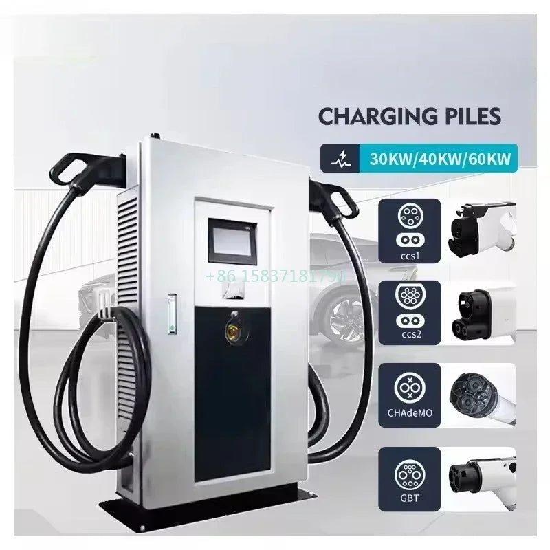DC EV Charging Pile 20kw 40kw Electric Car DC EV Charger 30kw 50kw 60KW 100KW 120KW Fast DC EV Car Charging Station for Mexico
