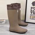 Rain Boots for Men, Fashionable High-Top Rain Boots for Outer Wear, Long-Tube Waterproof and Non-Slip Couple Style Outdoor Fishing Boots