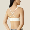 BirdTree Silk Lining Wire Free Soft Bra, Women Satin Silky, Sexy Comfortable Underwear, 2025 Spring Summer New P42854QM