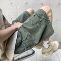 Summer Shorts Men Loose spodenki meskie Vintage Denim | SAMAG