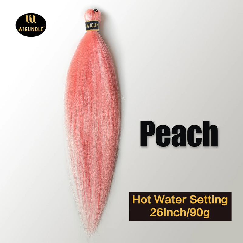 Kanekalon 26inch Hot Water Set Pre Stretched Jumbo Braiding Hair Box Twist Braids Synthetic Hair Extensions For Women Soft Yaki