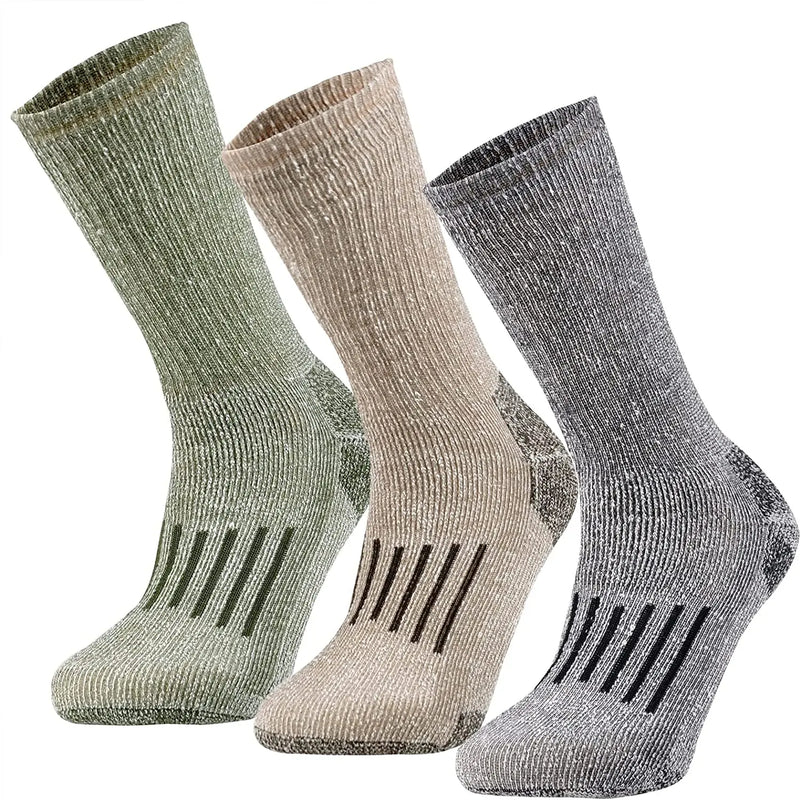 Unisex 80% Merino Wool Socks Hiking Thicken Warm Winter Sock Crew Compression Socks Moisture Wicking Soft Camping Cycling Socks
