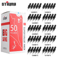 STIGMA 50PCS Mixed Professional Tattoo Cartridge Needles with Membrane Safety Cartridges Disposable Tattoo Needle