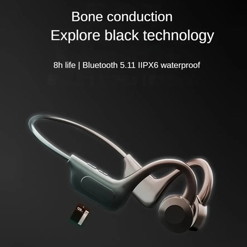Lenovo Bone Conduction Wireless Headphones IPX8 Waterproof Swimming Sports Headset Hand-free With Mic For Running Earbuds