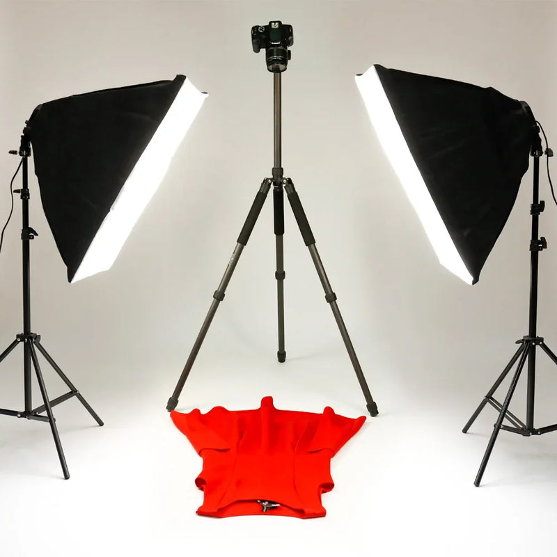 SH 2Pcs 50x70cm Photo Studio Kit With Softbox LED Bulbs Light Tripod for YouTube, Tiktok, Studio Portraits, Photography
