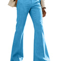 Men's Linen Flare Suit Pants Retro High Waist Slim Fit - View 21 | SAMAG