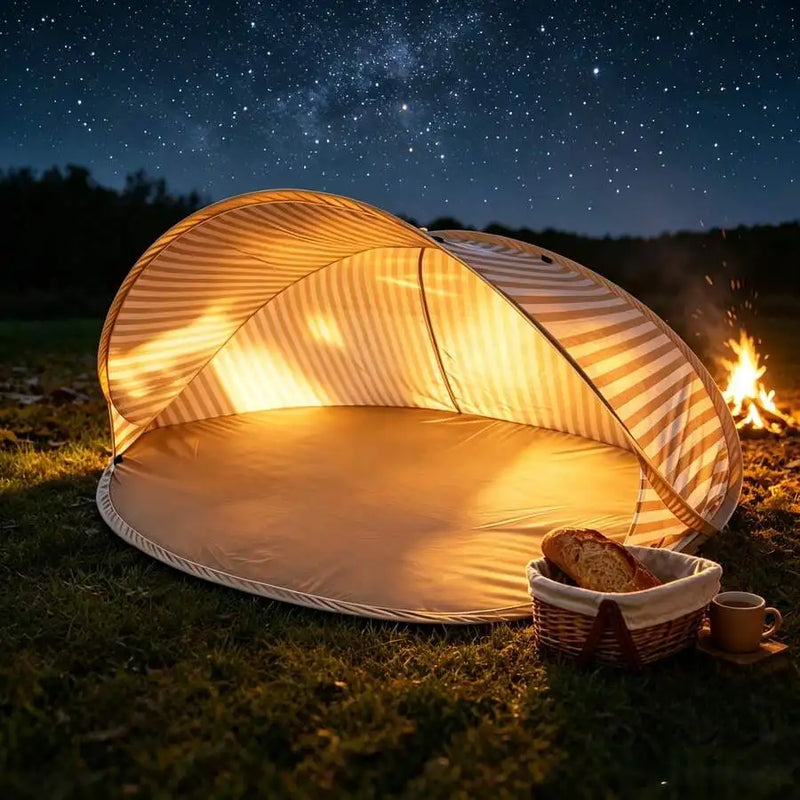 2-Person Pop-Up Beach Tent - Instant Setup Sun Shelter | SAMAG