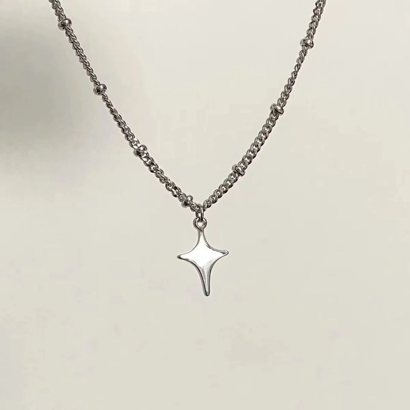 Fashion Simple Personalized Alloy Necklace Lats Shiny Collar Suitable for Women's Daily Accessories Holiday Gifts-S084
