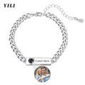 Custom Photo Bracelet Personalized Projection with Picture Inside 100 Languages I Love You Stainless - Visuel 14 | SAMAG
