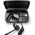 V1-3 Business Earphones with Charging Compartment Wireless Headphones Hanging Ear Bluetooth Earphones Single Ear with Detachable
