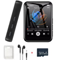 128GB MP3 Player Bluetooth Hi-Fi Music Player 2.4 Inch Touch Screen MP3 Walkman Built-in Speaker Video Recorder Camera MP3