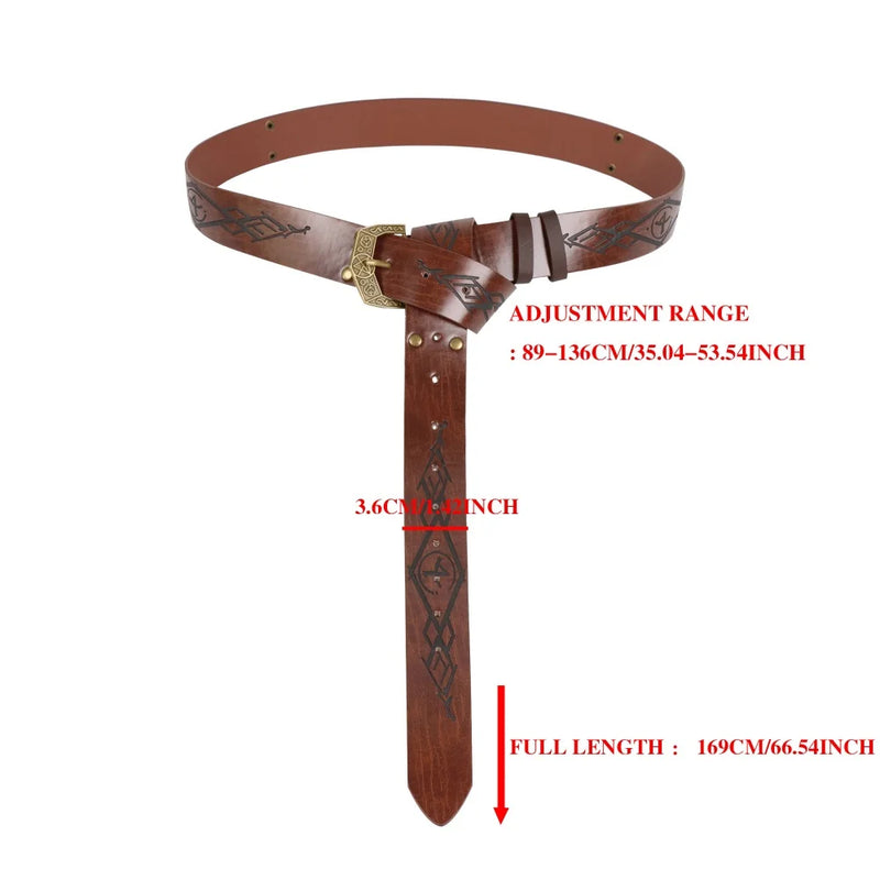 Light brown vintage costume accessories belt bag unisex bag belt Halloween role play accessories