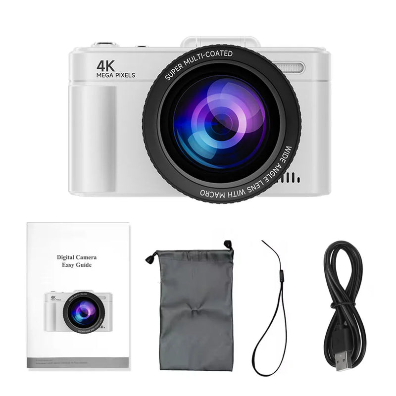 Digital Camera 4K 64MP HD 18X Zoom Autofocus Retro - Visuel 10 | SAMAG
