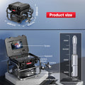 360 Rotating Sewer Pipe Inspection Camera 9″ 32MM Camera IPS+1080P Screen +512HZ Transmitter+Meter Counter+Keyboard Sewer Camera