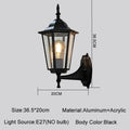 Europe Style Retro E27 Wall Lamp Courtyard Garden Outdoor Waterproof Lighting Aisel Stairs Residential Balcony Porch Fixtures