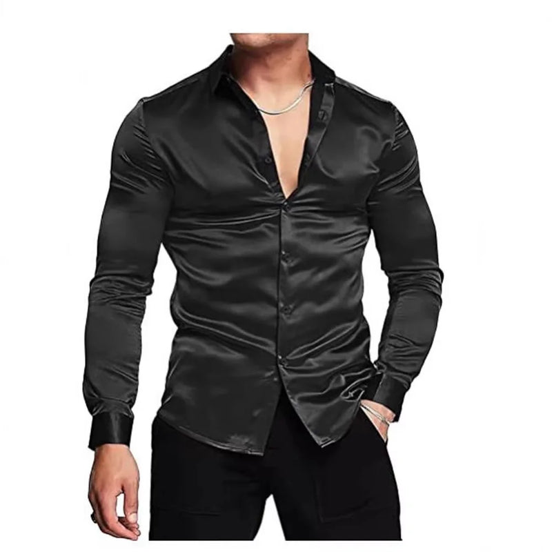 Premium Men's Ultra-Stretch Shirt - High-Quality Silky | SAMAG