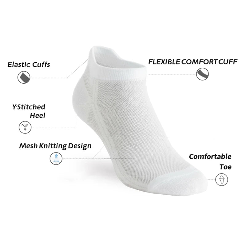 Pairs Men's Ankle Socks, Breathable Mesh Sports Casual | SAMAG